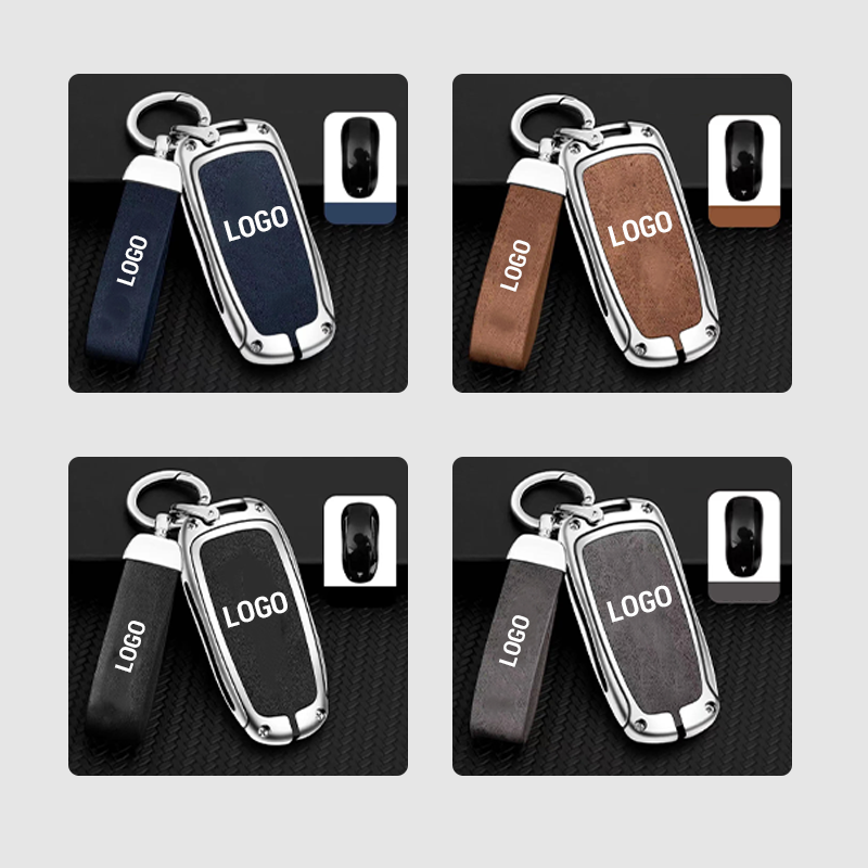 Suitable For Tesla Series - Genuine Leather Key Cover