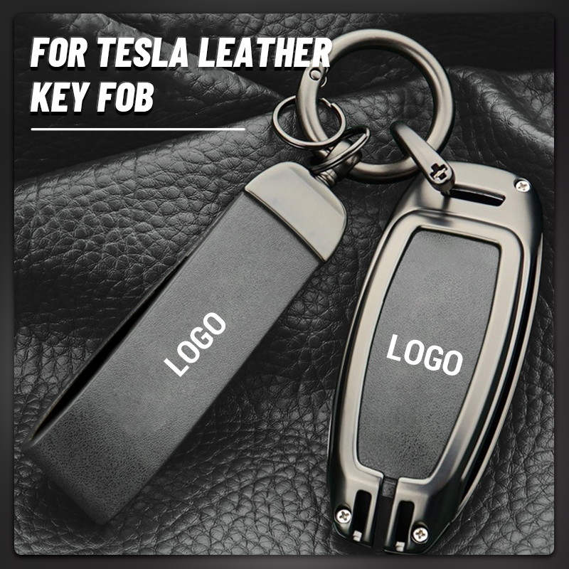 Suitable For Tesla Series - Genuine Leather Key Cover