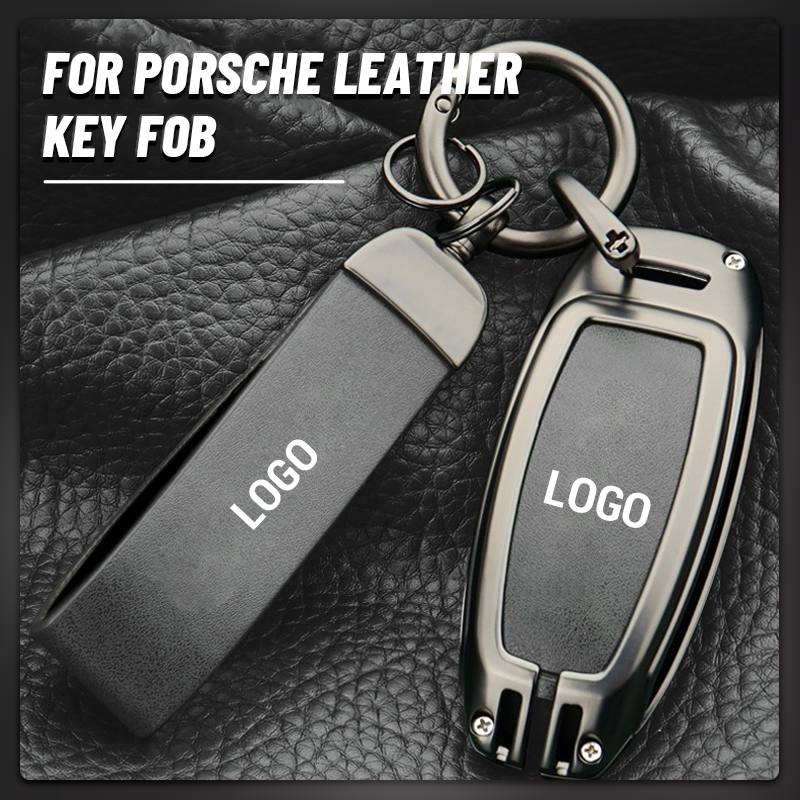 Suitable For Porsche Series - Genuine Leather Key Cover