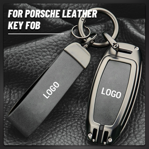 Suitable For Porsche Series - Genuine Leather Key Cover