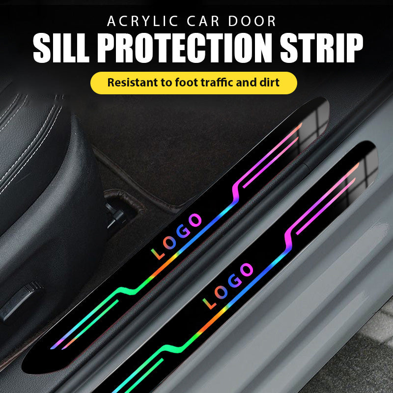 Acrylic Car Door Sill Protection Strip