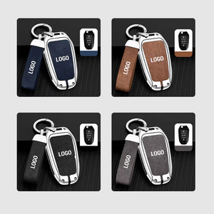 Suitable For Peugeot Series - Genuine Leather Key Cover